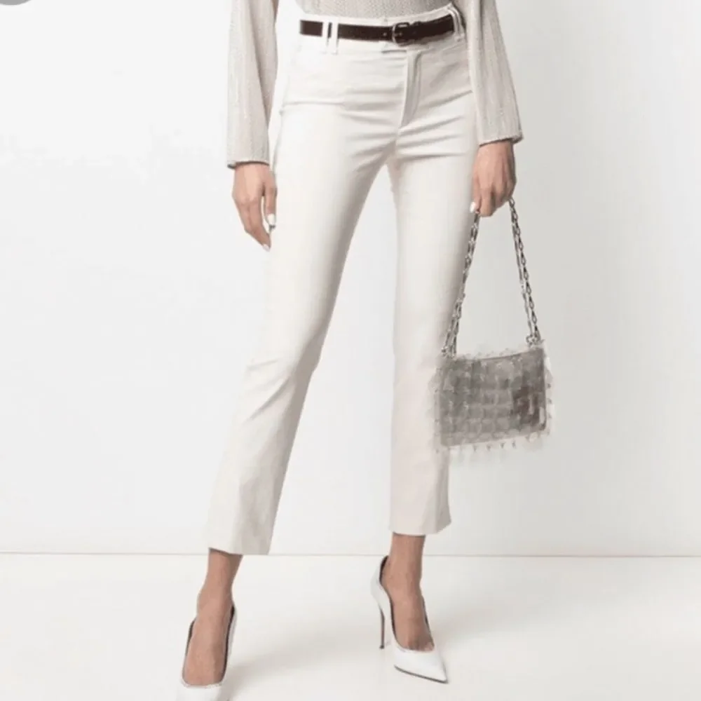 NWOT new Isabel Marant Lovida khaki stretch Cotton Pants high rise sz 38 - Picture 4 of 14